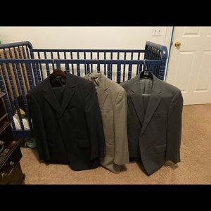 Lot of 3 Joseph A Banks suits 40R 32x32